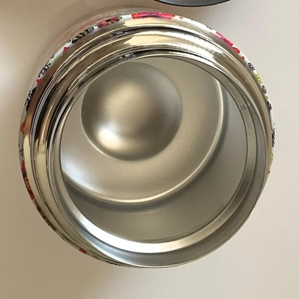NWOT Natural Life Cup of Happy Stainless Steel Soup Thermos Jar 17oz